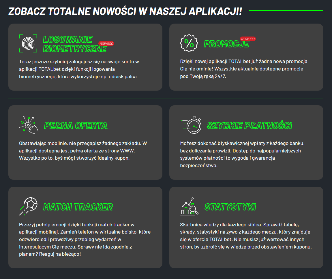 Aplikacja TOTALbet